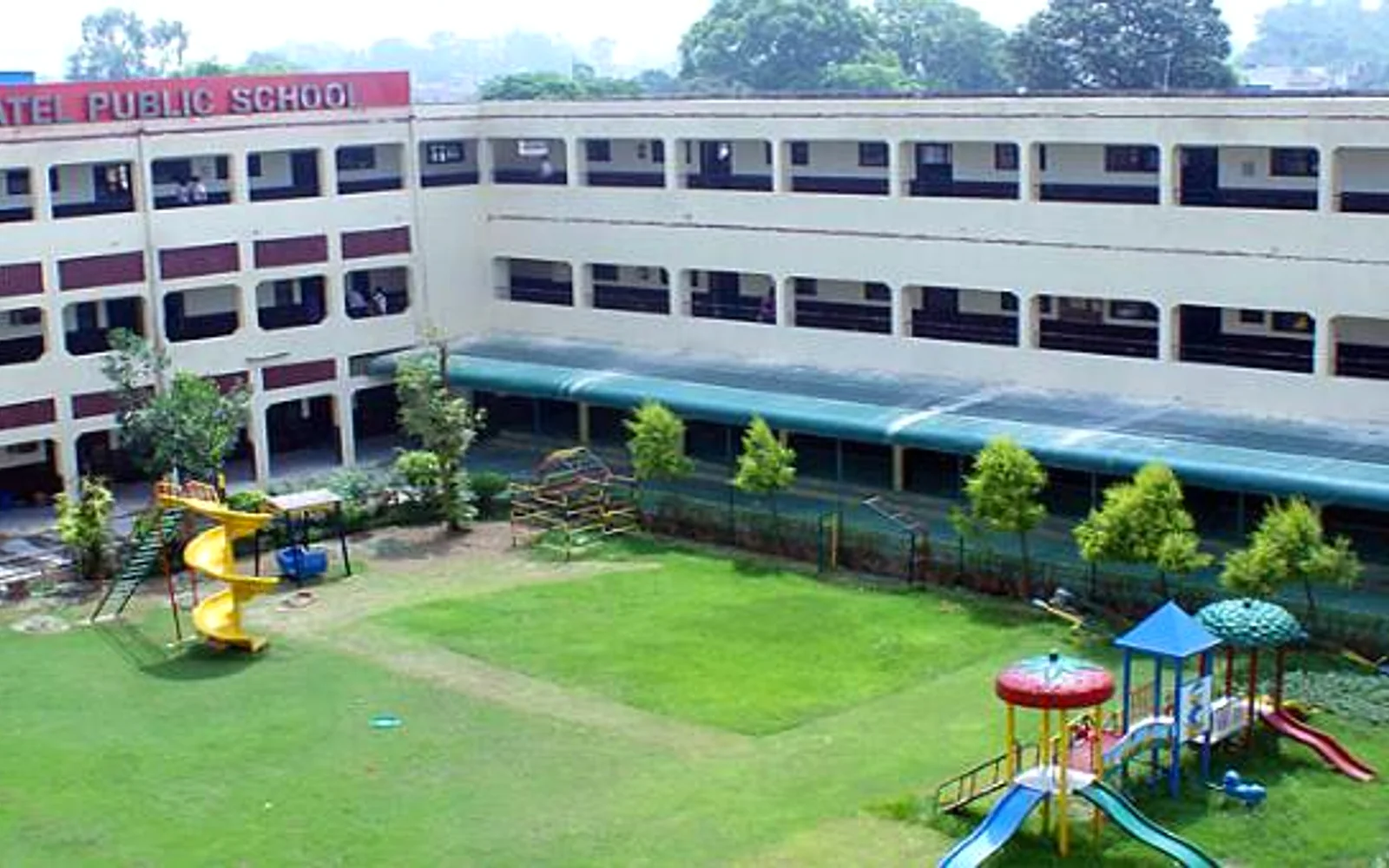 Patel Public School campus and playground